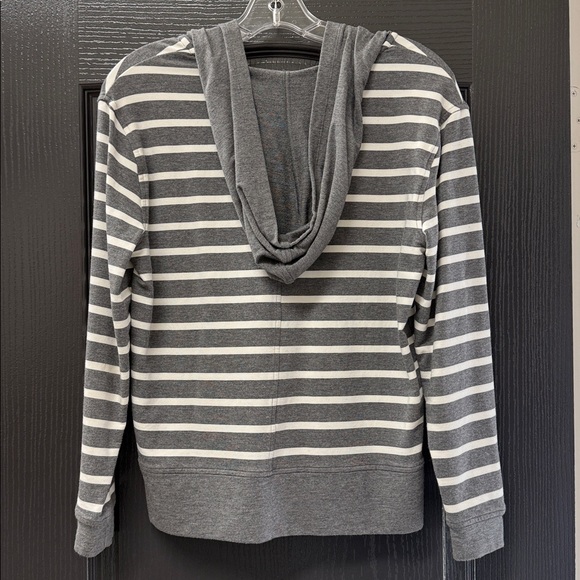CAbi Charcoal and White Striped Lace-Up Hoodie
XS - Picture 2 of 7